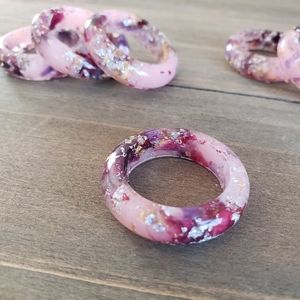 Enchanted Garden Resin Ring Real Flower Ring